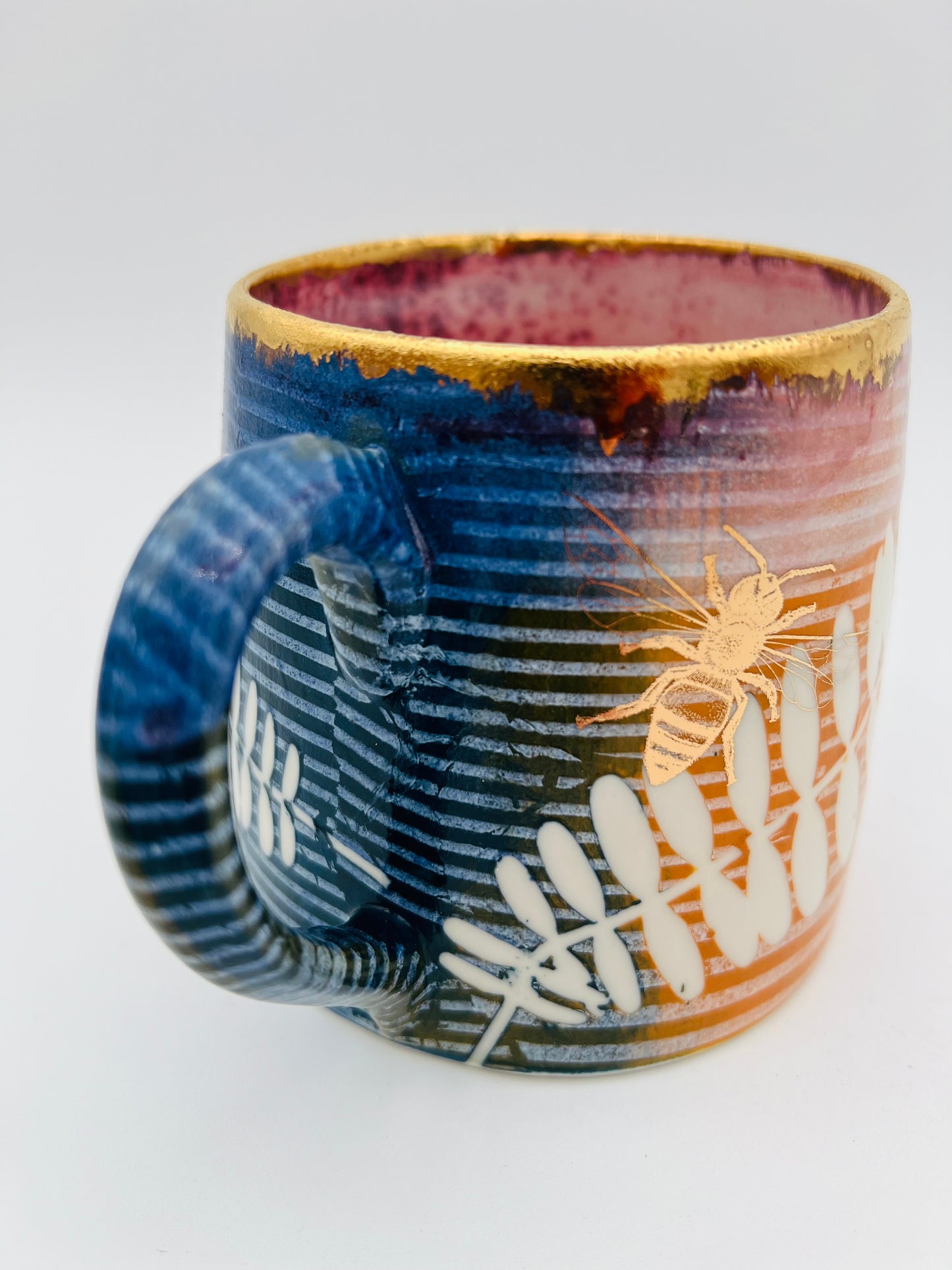 Leaves, Bees and Stripes Mug!