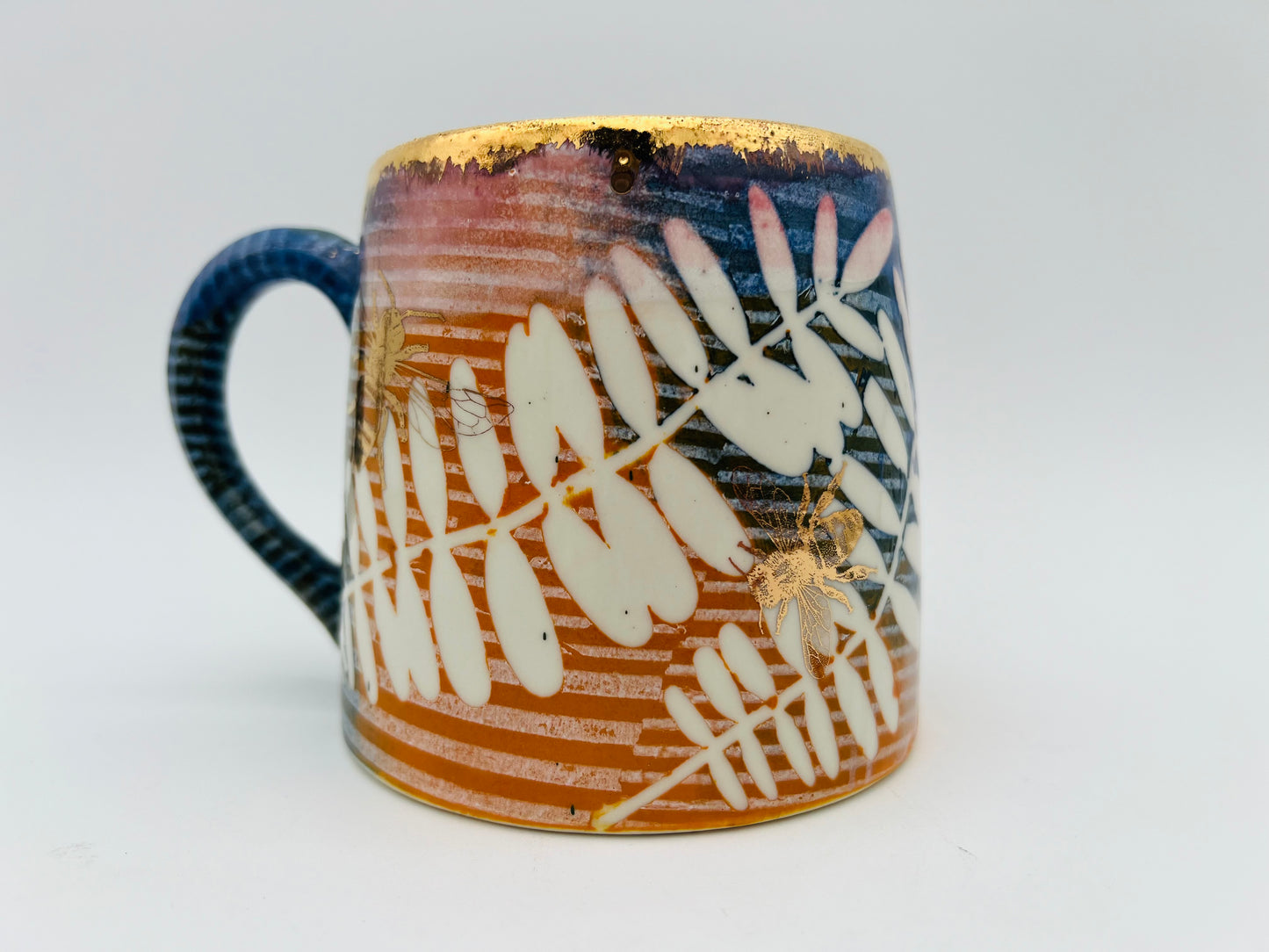 Leaves, Bees and Stripes Mug!