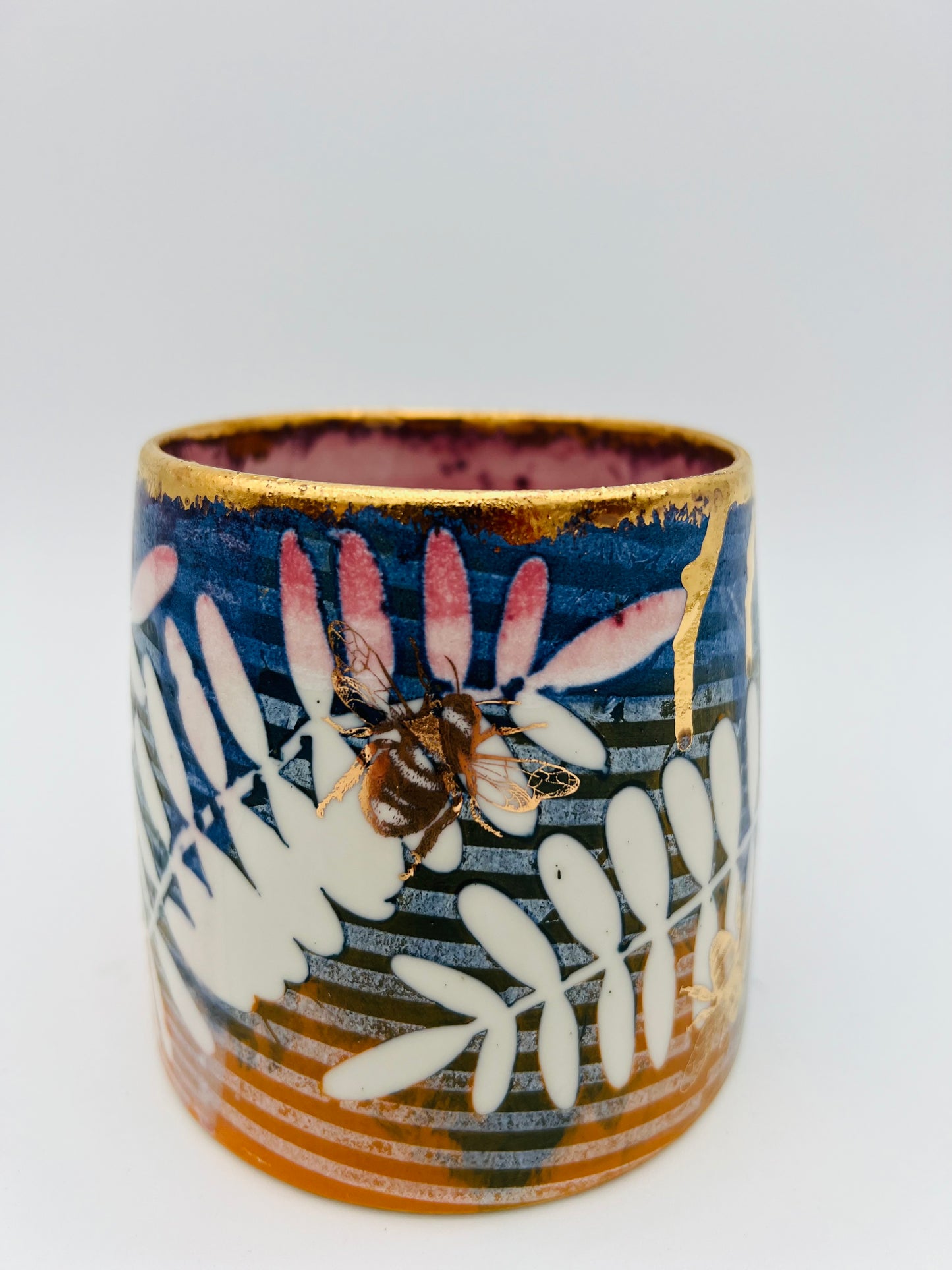 Leaves, Bees and Stripes Mug!