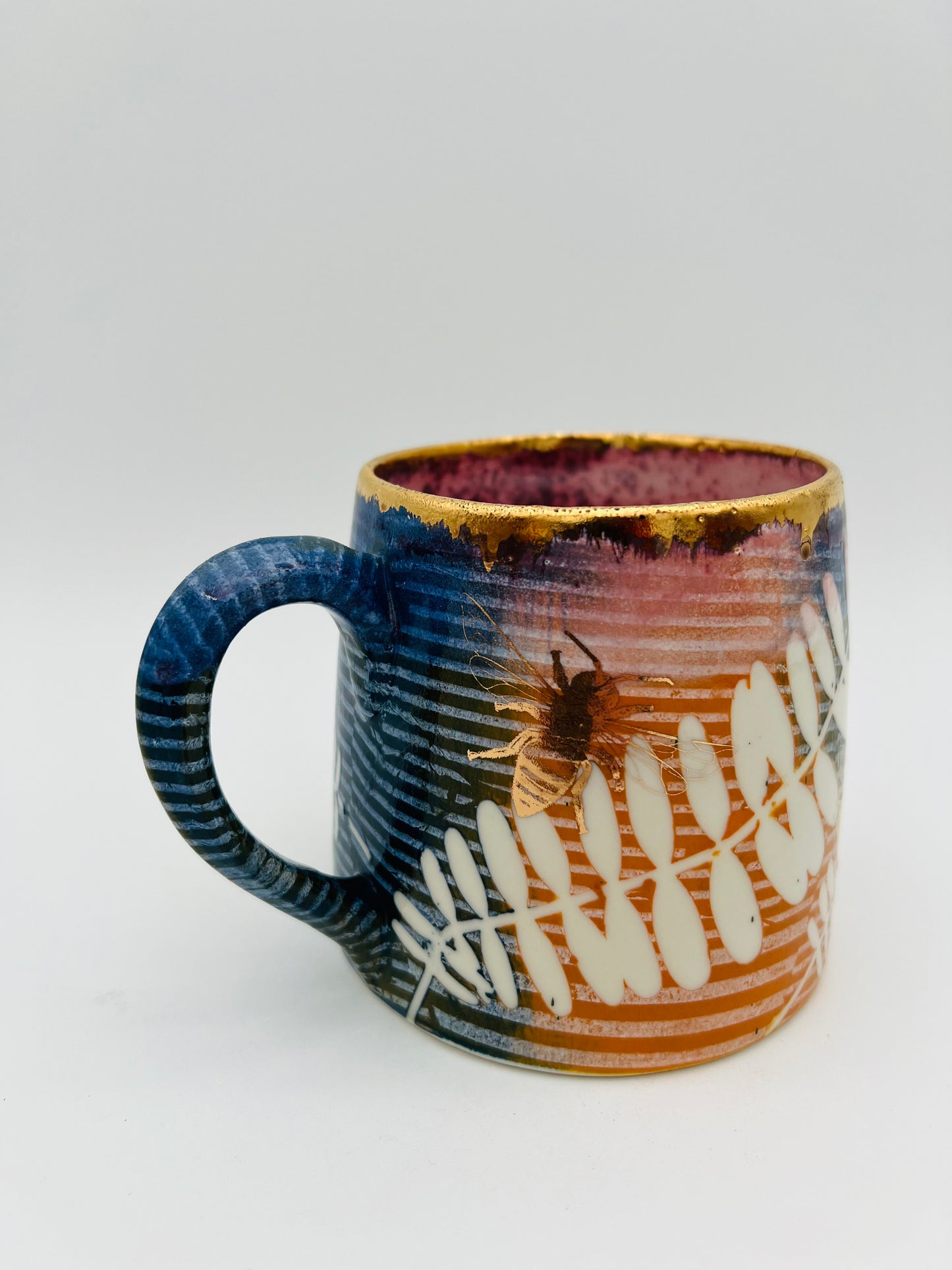 Leaves, Bees and Stripes Mug!
