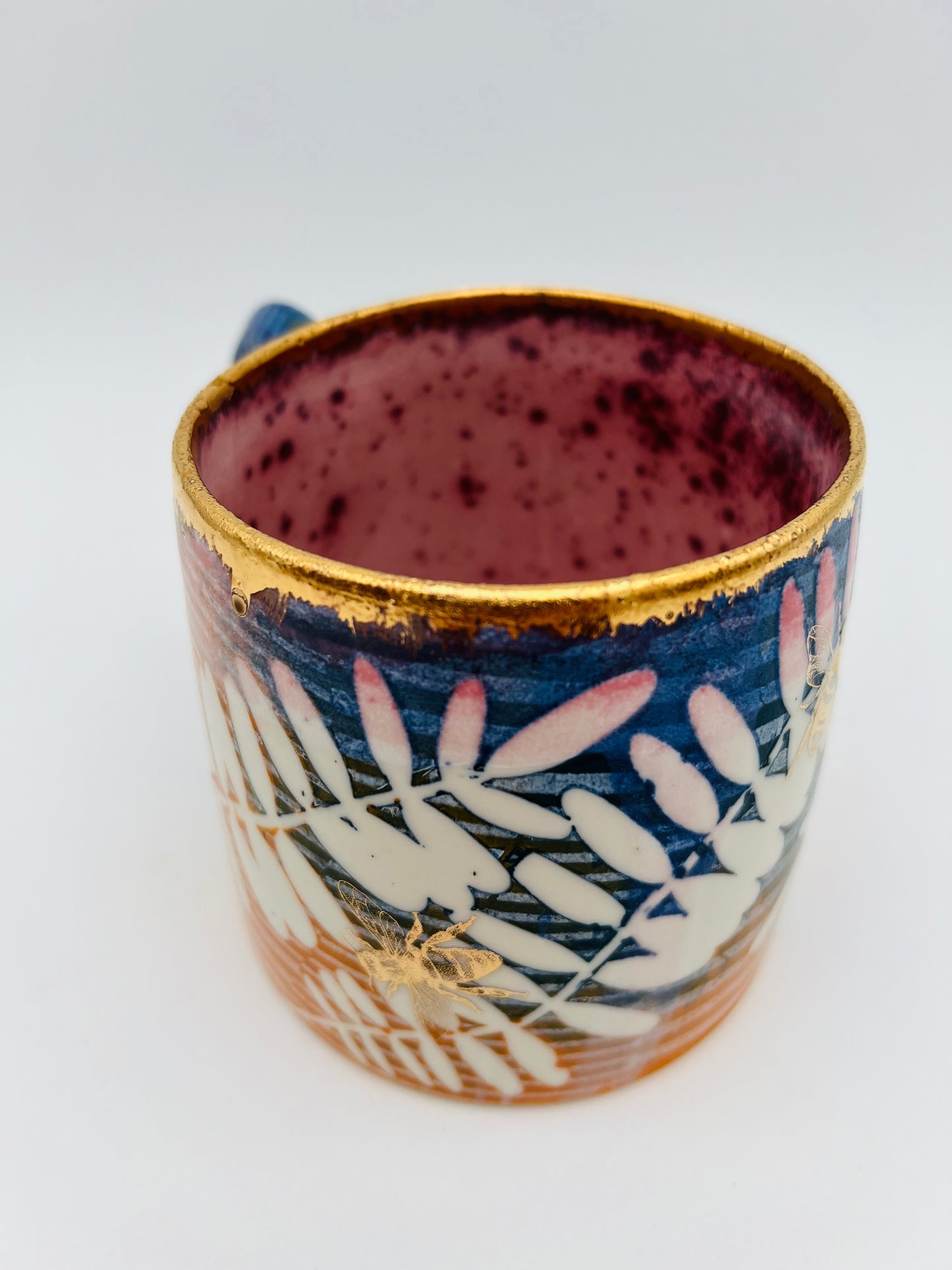 Leaves, Bees and Stripes Mug!