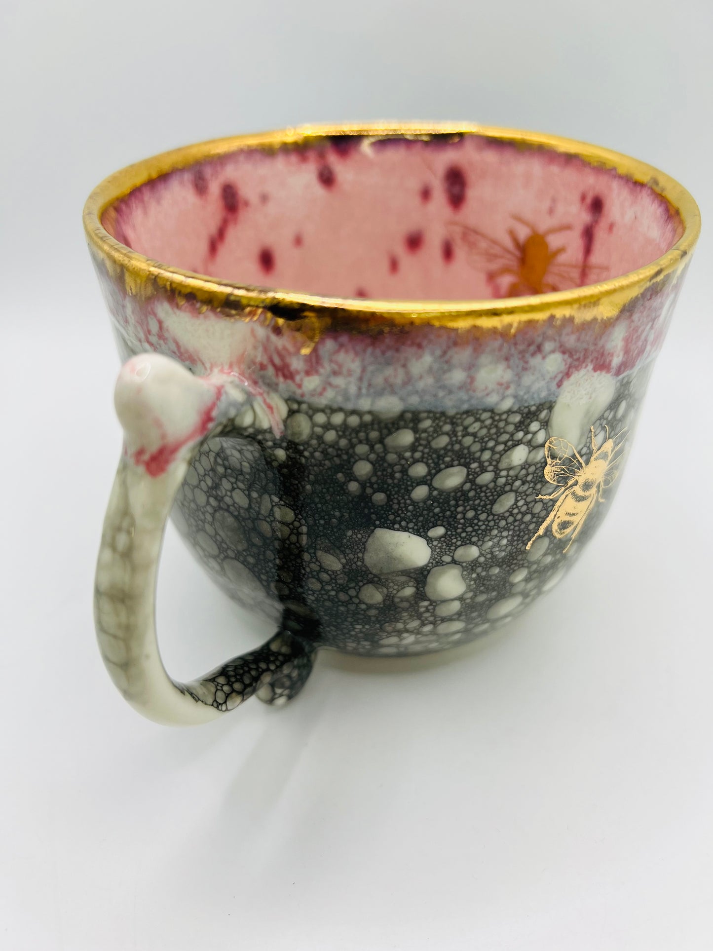 Pink & Bubble Bee Mug