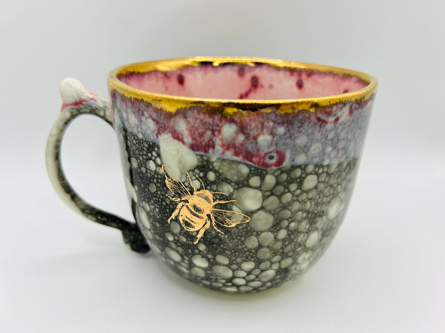 Pink & Bubble Bee Mug