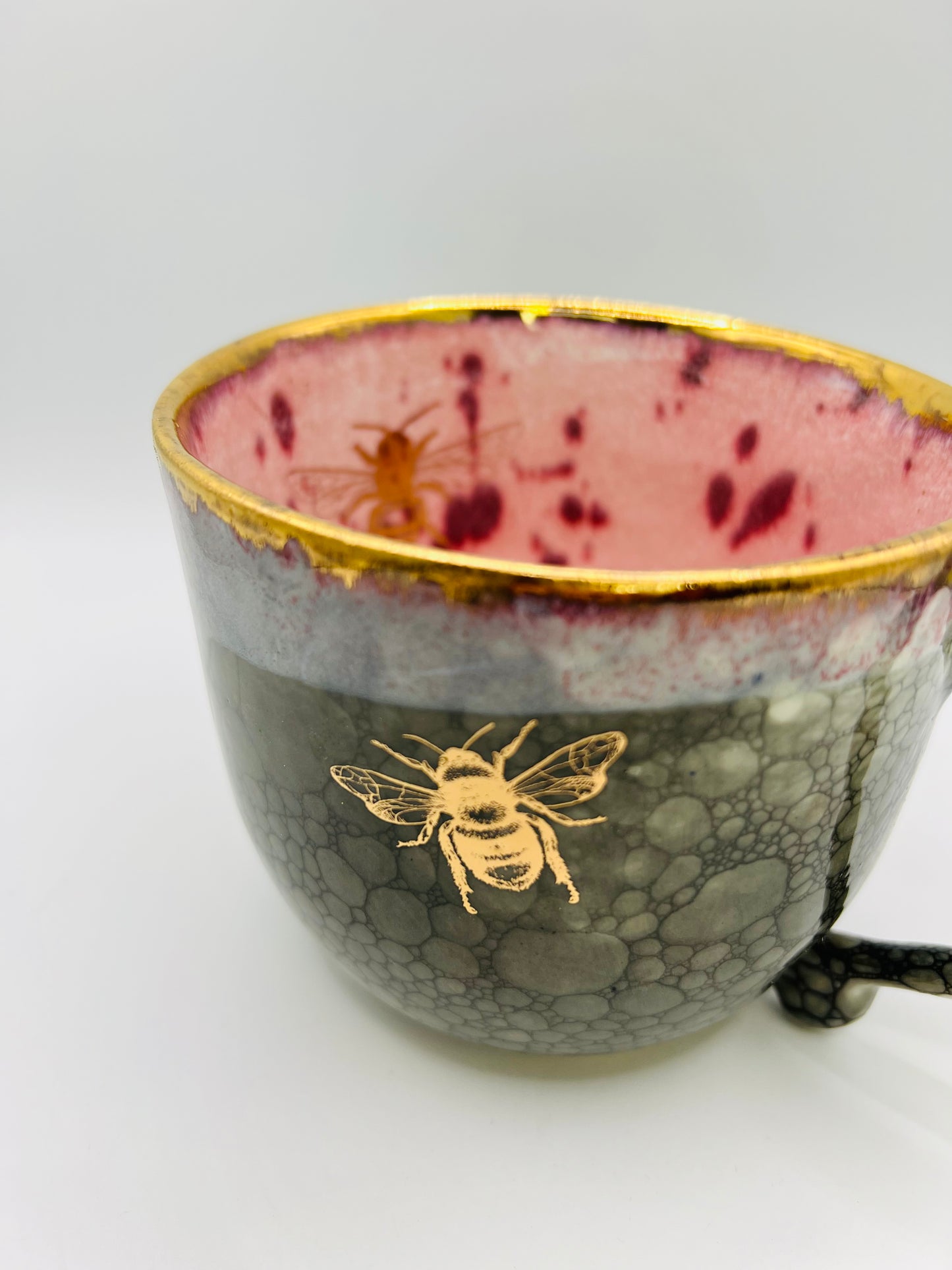 Pink & Bubble Bee Mug