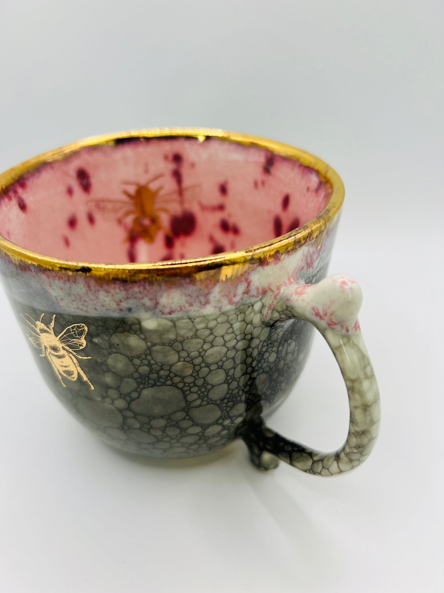 Pink & Bubble Bee Mug