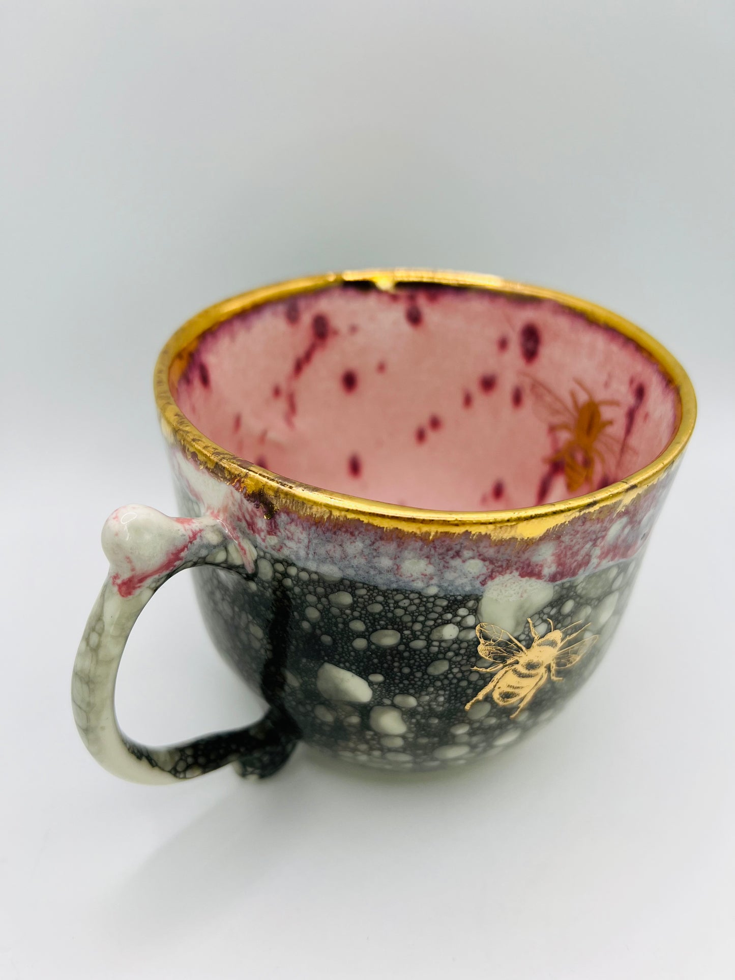 Pink & Bubble Bee Mug