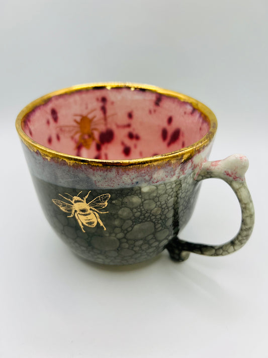 Pink & Bubble Bee Mug