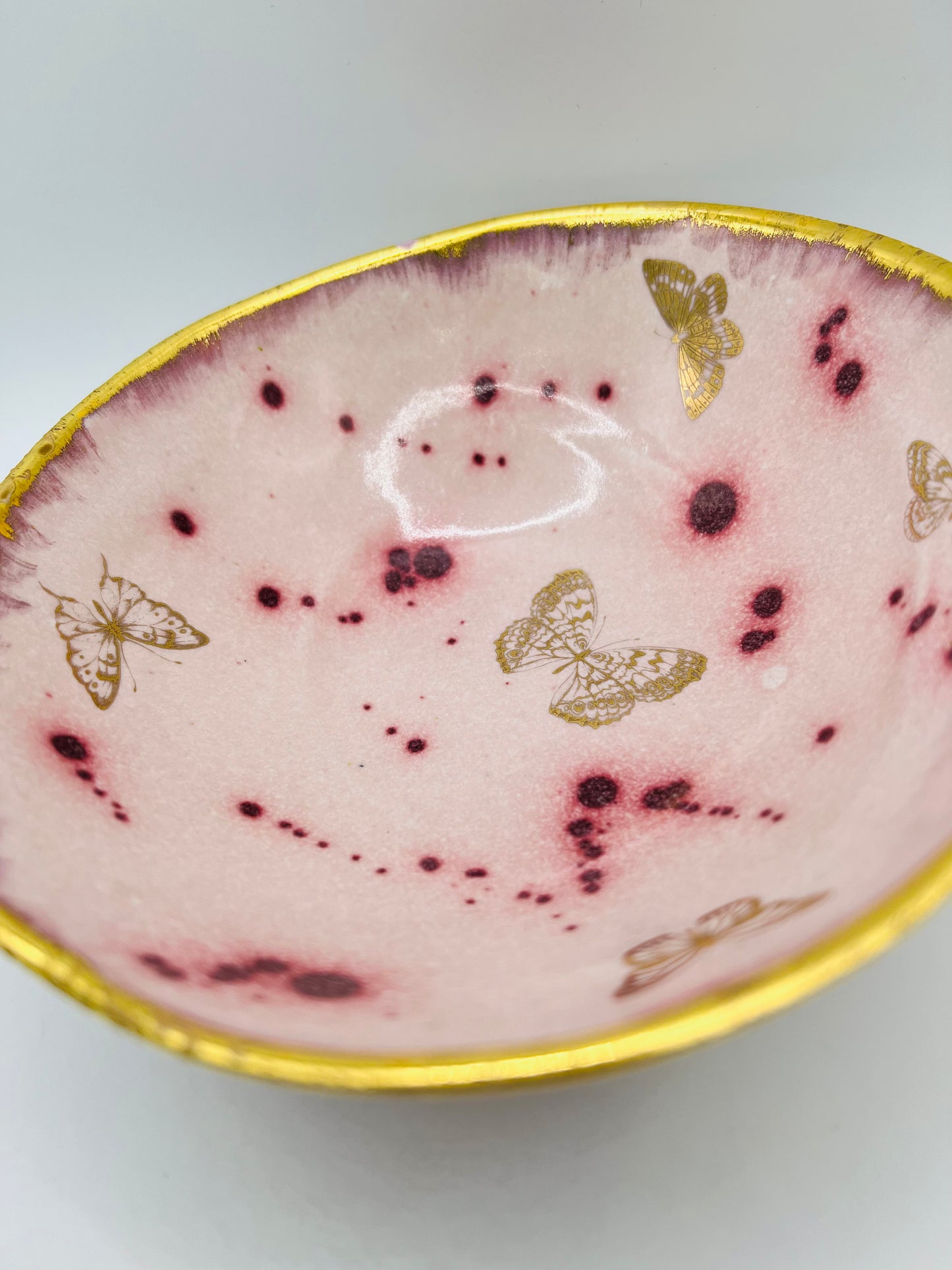 Pink Blush Butterfly Bowl