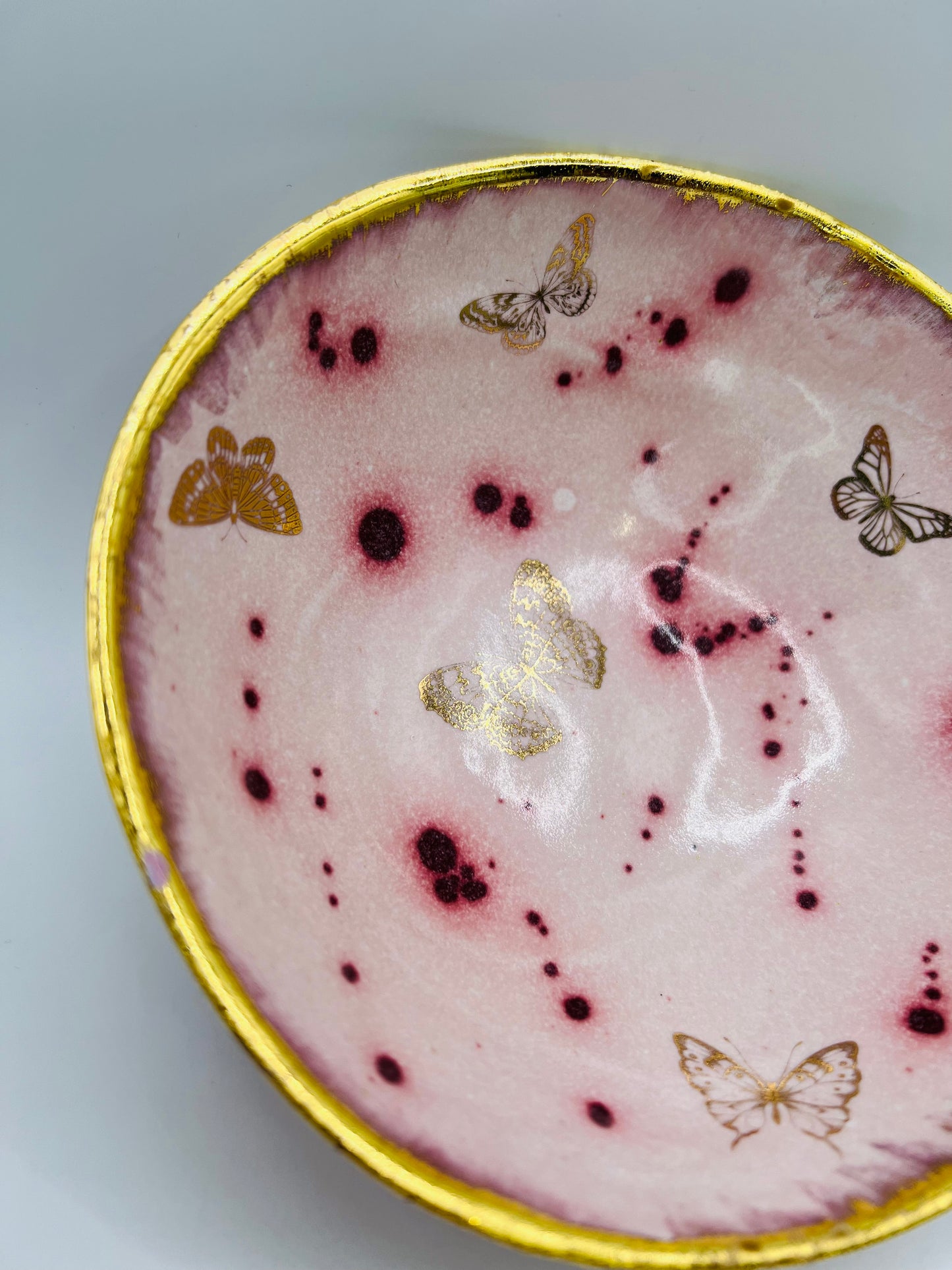 Pink Blush Butterfly Bowl