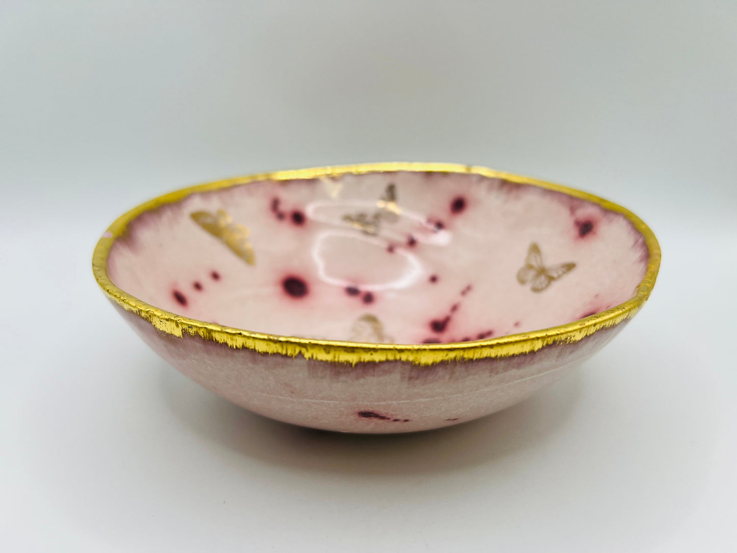 Pink Blush Butterfly Bowl