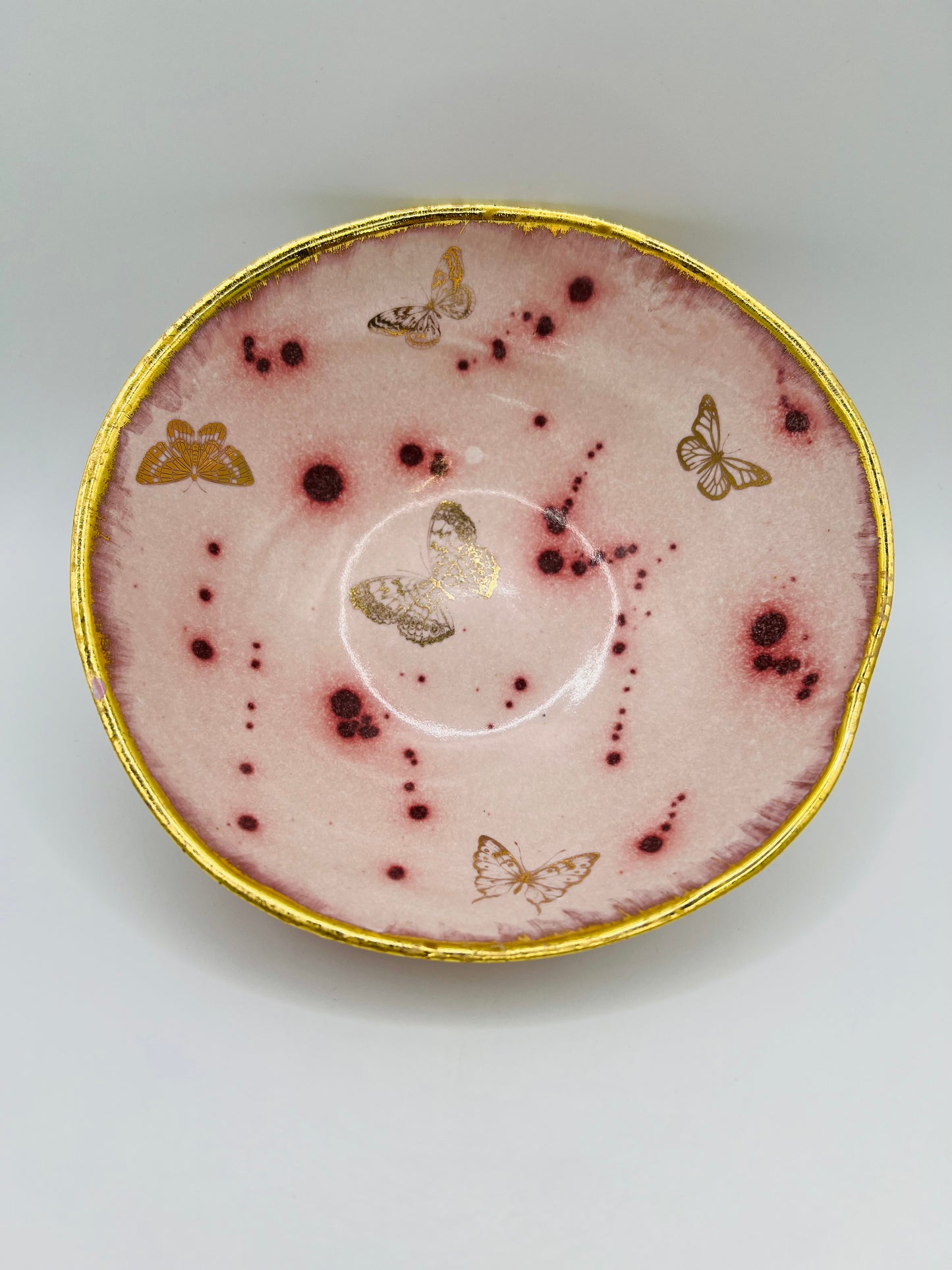 Pink Blush Butterfly Bowl