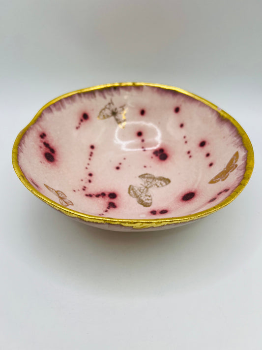 Pink Blush Butterfly Bowl