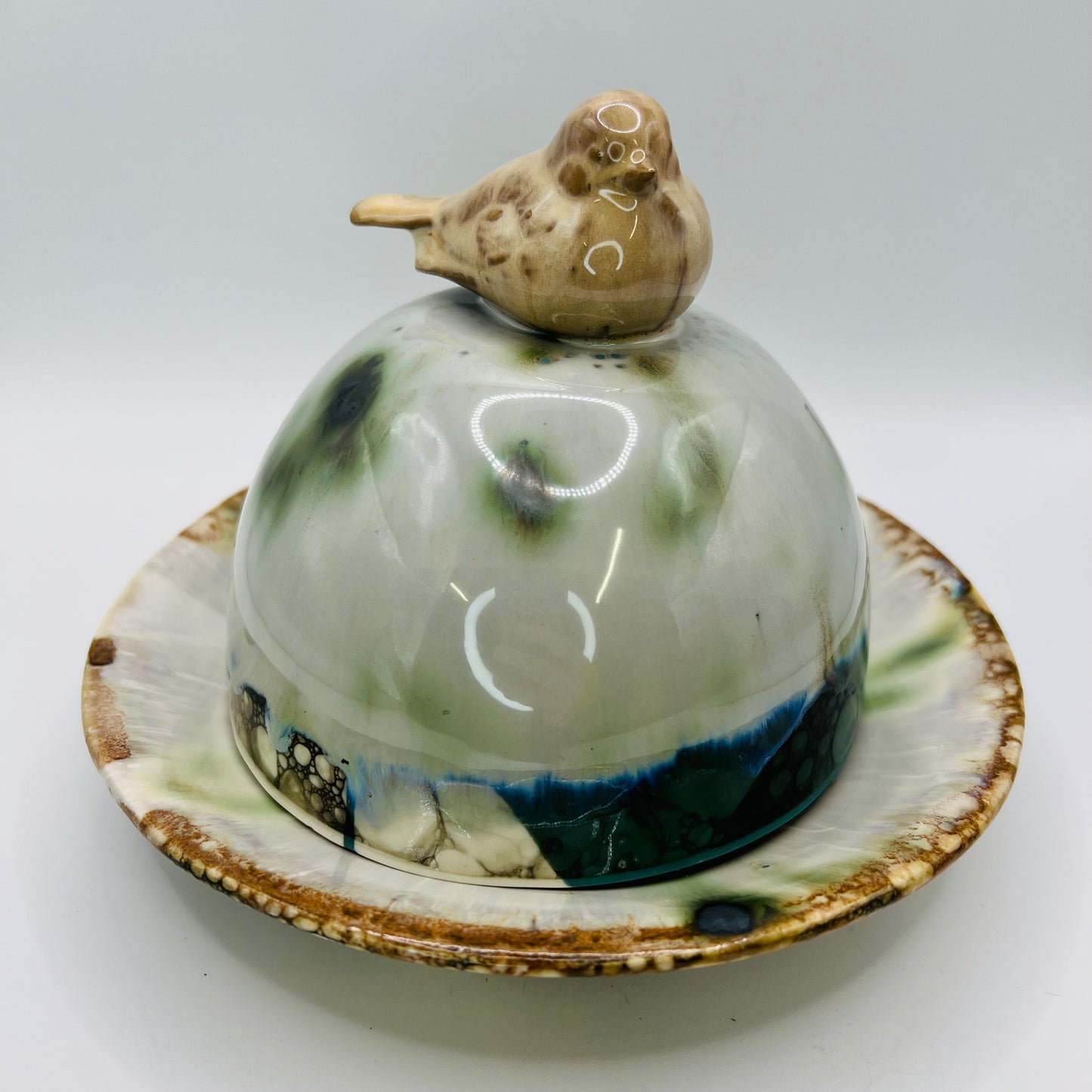 French Butter Bell, Porcelain